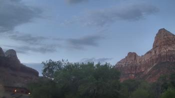 Weather camera view of Zion Canyon Village.